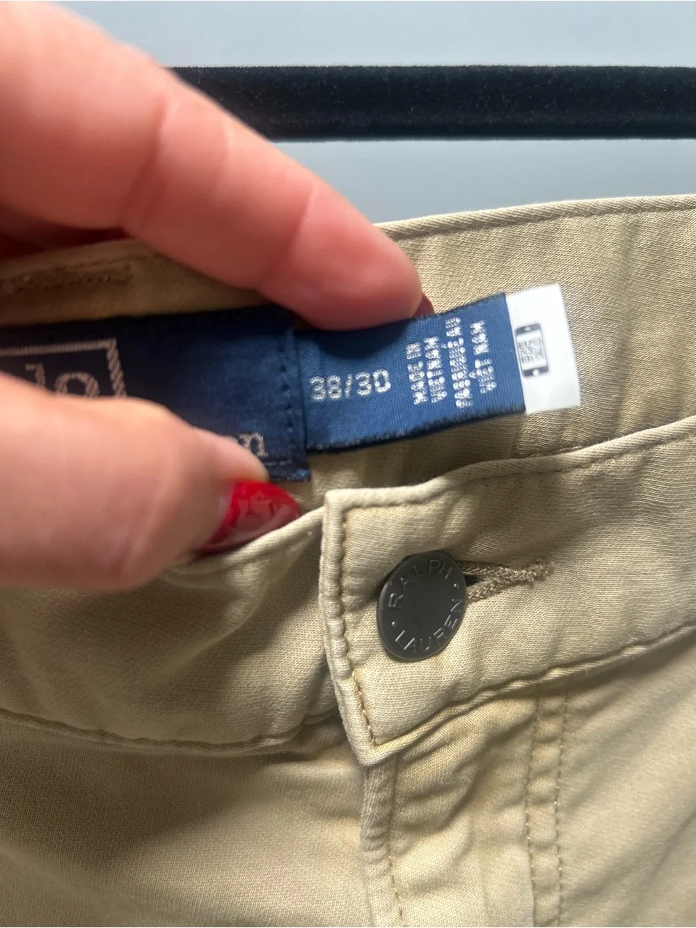 38 × 30 Khaki Pants, Vintage Ralph Lauren Polo, Horse & Rider Logo